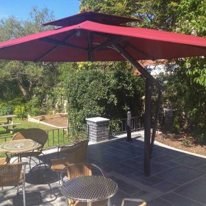 Large Burgundy Garden Umbrella