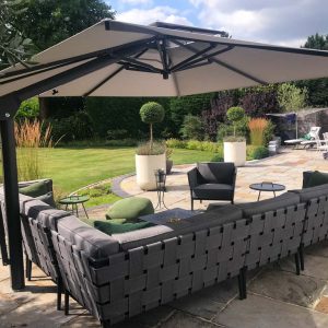 Grey Cantilever Garden Umbrella Marlow