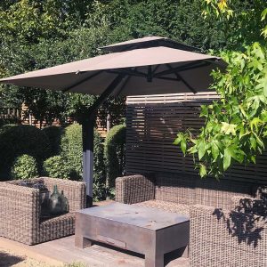 Taupe Cantilever Garden Parasol