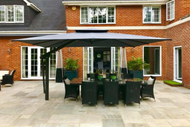 3.5m x 4.5m Piazza - with arm on shorter 3.5m side