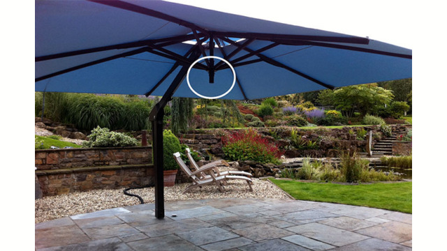 Attachment for infra red heater for poggesi umbrellas.