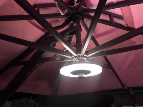 LED garden umbrella light