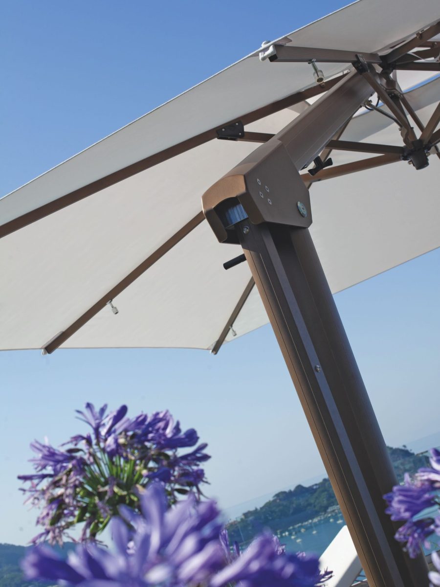 Supporto Per Ombrellone Da Patio In Metallo Antiruggine - Base Portapalio Per Esterno, Diametro Foro 5,1 Cm, Facile Installazione